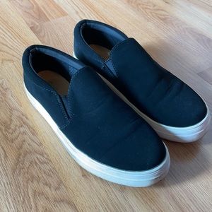 Black Slip On Sneakers